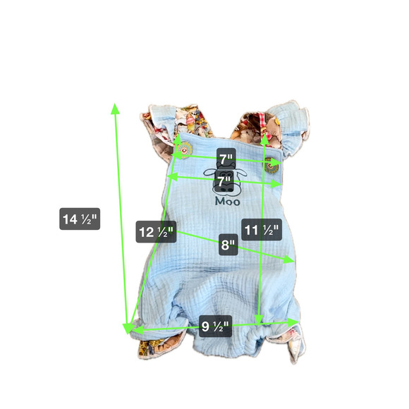 Baby Blue Baby Romper Linen Romper Toddler Bubble Romper with ruffles size 12mo - Picture 8 of 9